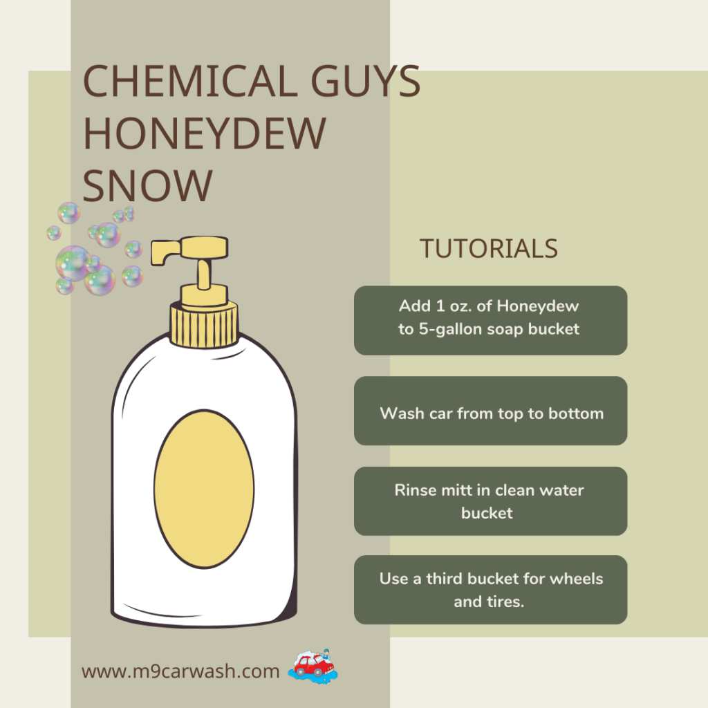 Chemical Guys Honeydew Snow: best car wash soap for ceramic coating